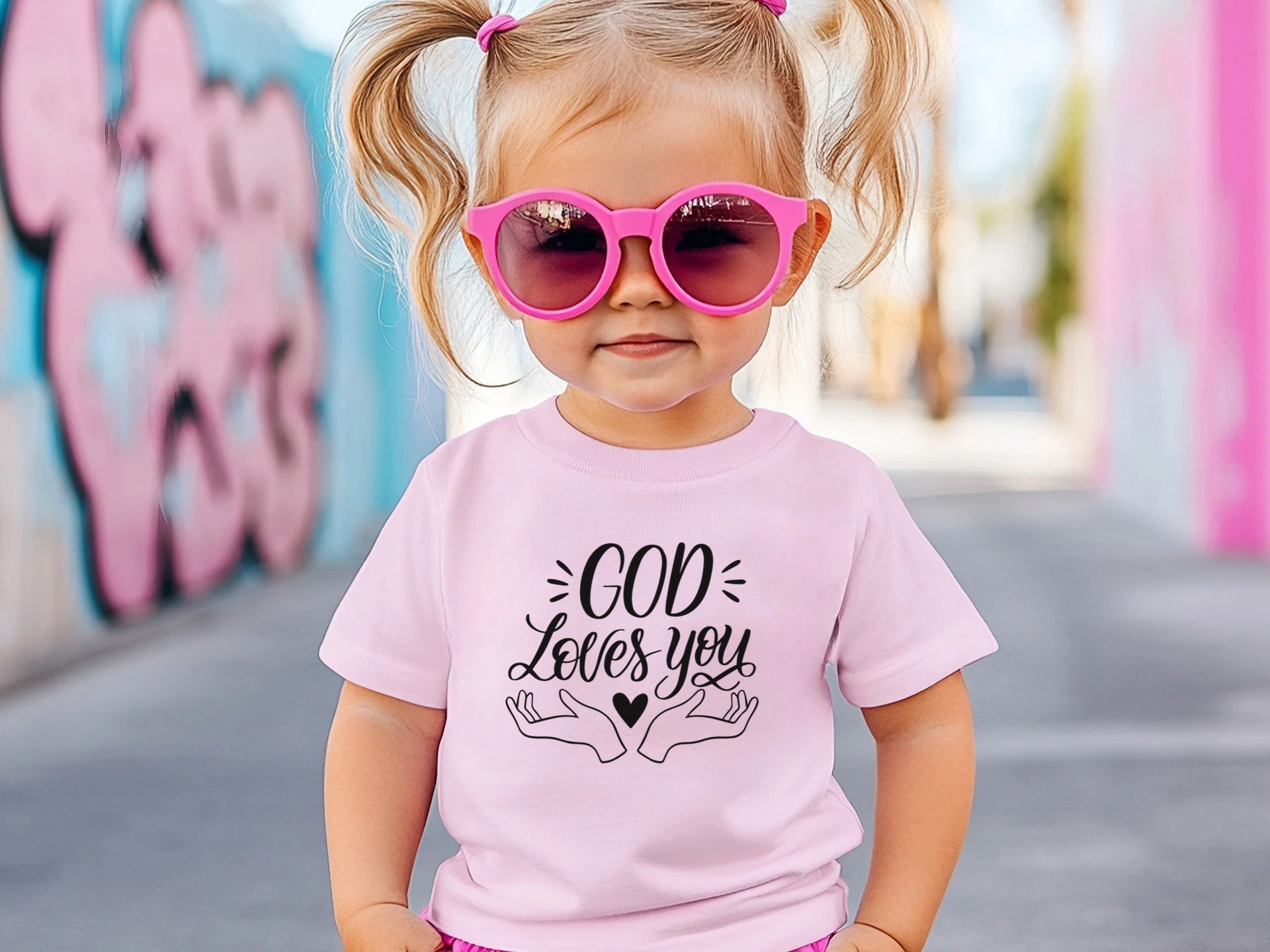 God Loves You Baby T-Shirt - My Faith My Father