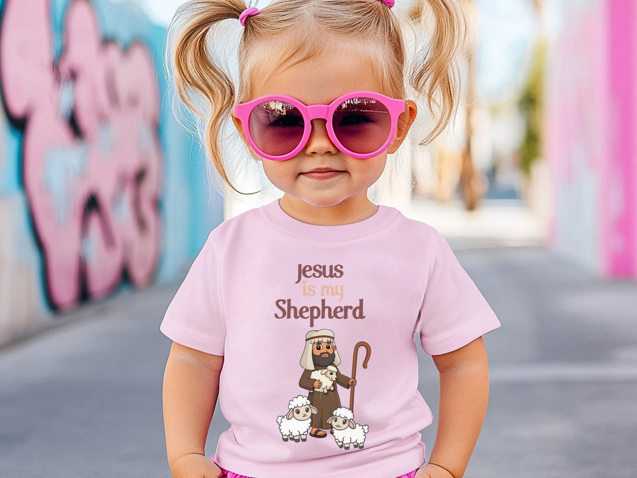 Jesus is My Shepherd Baby T-Shirt, Jesus is my Shepherd, Newborn Gift, Faith-Based Apparel, Toddler Christian Tees, Easter Outfit, Baby Shower Present - My Faith My Father