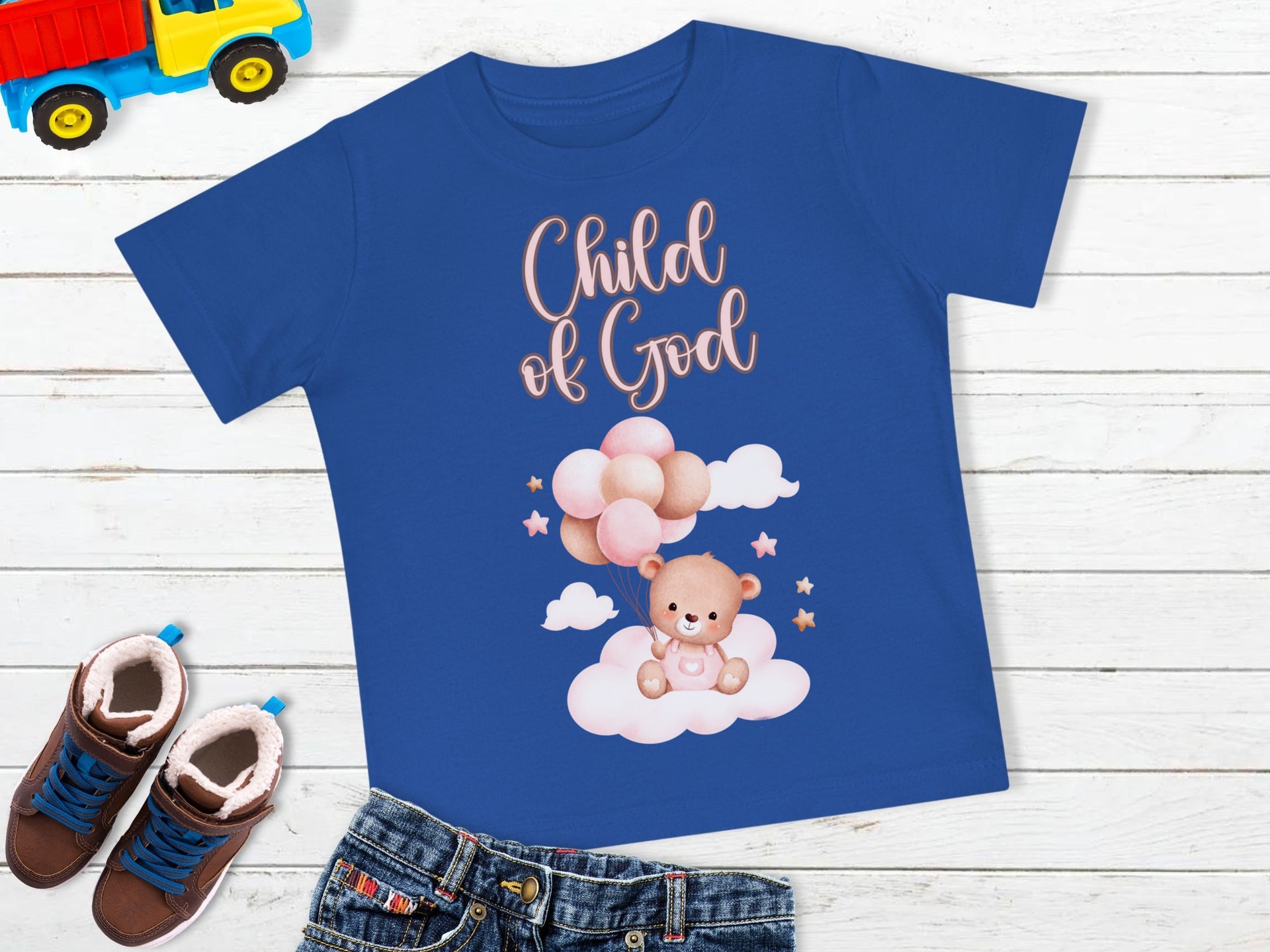 Child of God Short Sleeve Baby T-Shirt, Christian Shirt, Baby Shower Gift, Infant Faith Apparel, Nursery Decor - My Faith My Father