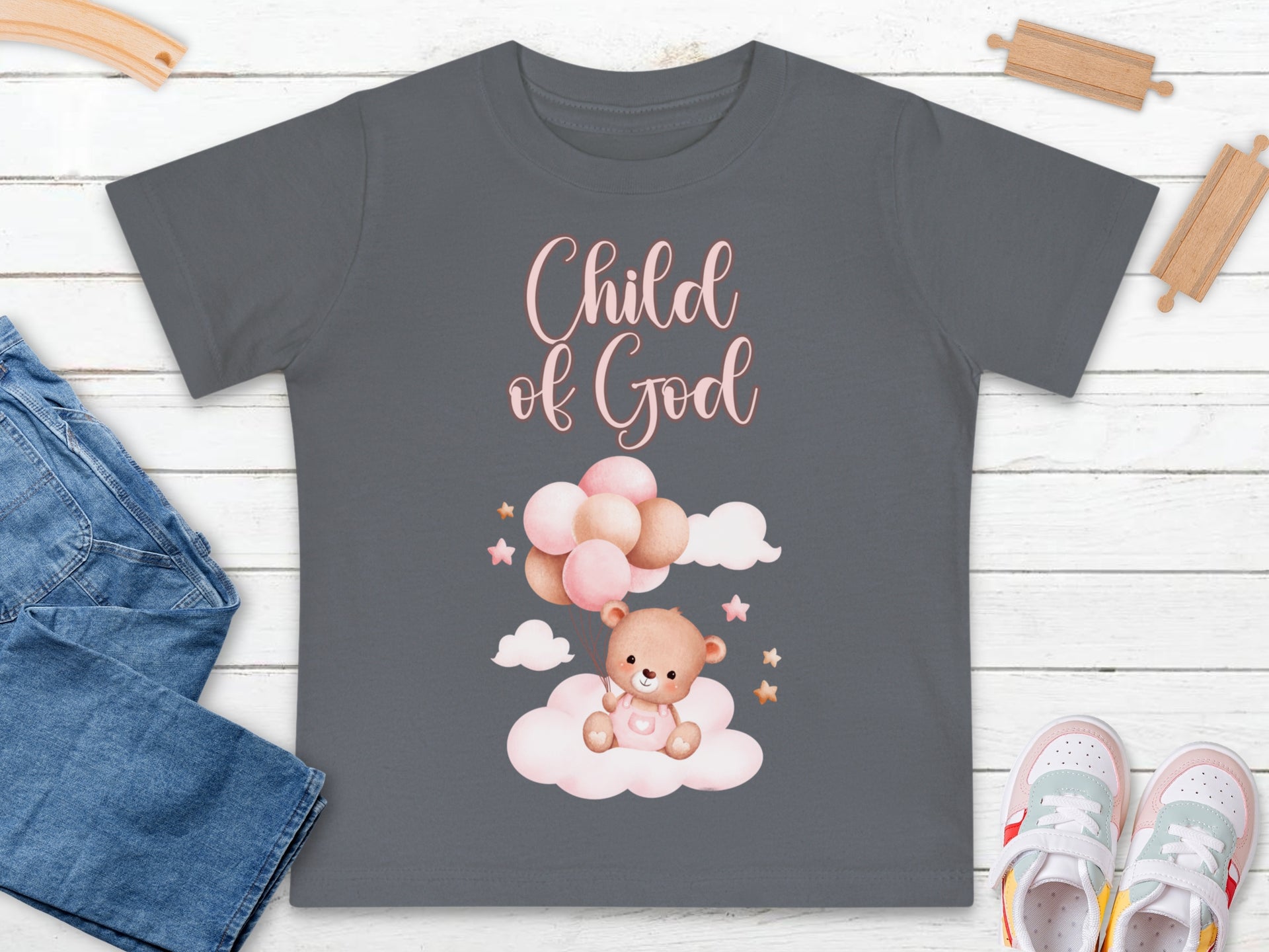 Child of God Short Sleeve Baby T-Shirt, Christian Shirt, Baby Shower Gift, Infant Faith Apparel, Nursery Decor - My Faith My Father