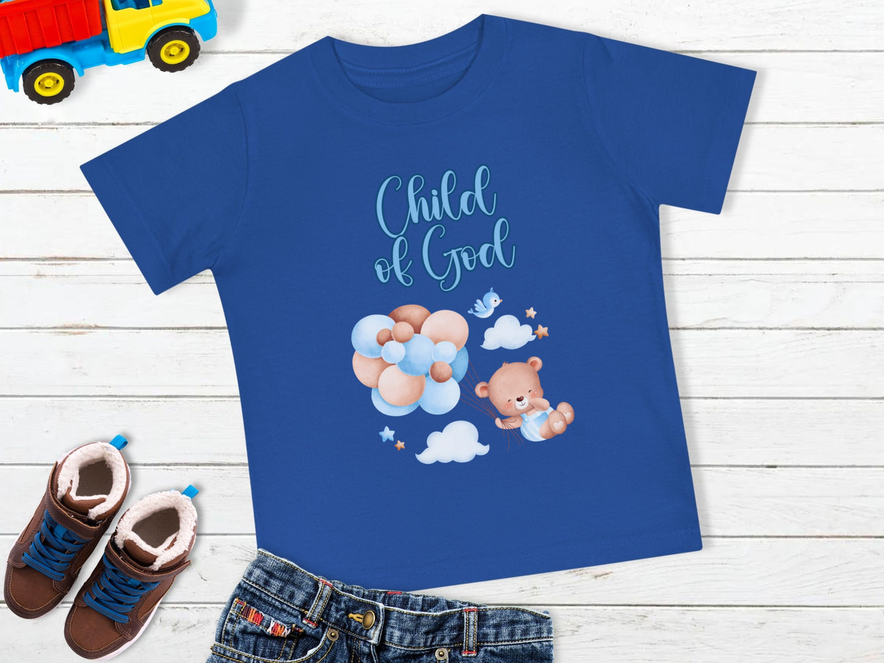 Child of God Baby T-Shirt, Faith-Based Kids Apparel, Religious Baby Gift, Cute Toddler Tee, Baby Shower Gift, Infant Short Sleeve Shirt - My Faith My Father