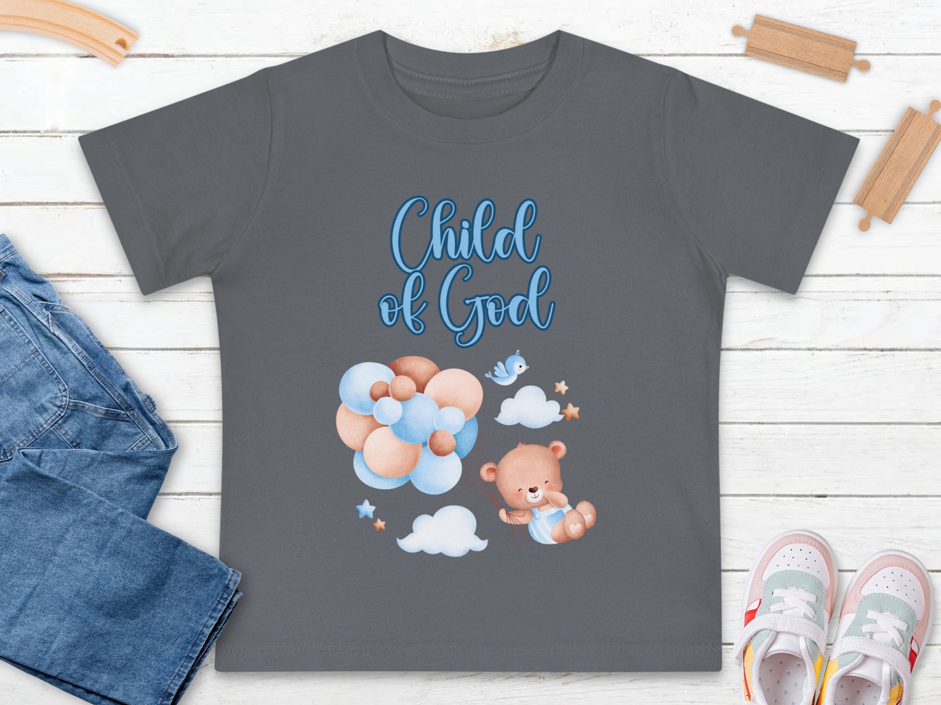 Child of God Baby T-Shirt, Faith-Based Kids Apparel, Religious Baby Gift, Cute Toddler Tee, Baby Shower Gift, Infant Short Sleeve Shirt - My Faith My Father