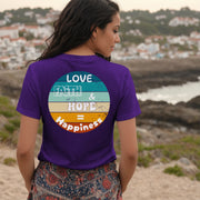 Love, Faith & Hope = Happiness Unisex V-Neck T-Shirt - My Faith My Father