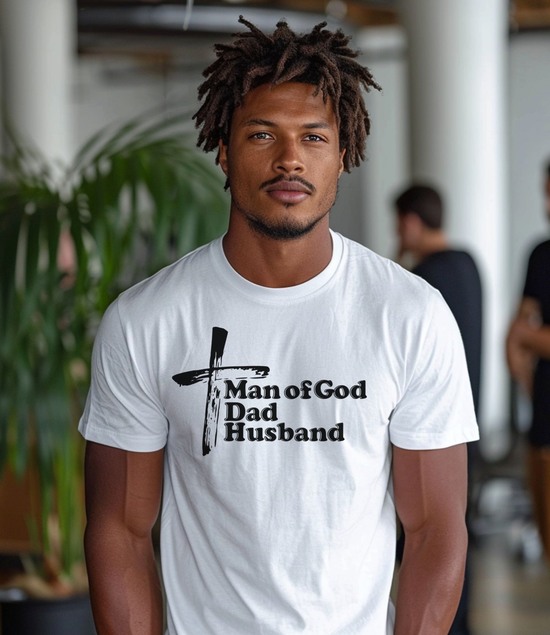 Man of God Dad Husband Unisex Relaxed Fit T-Shirt