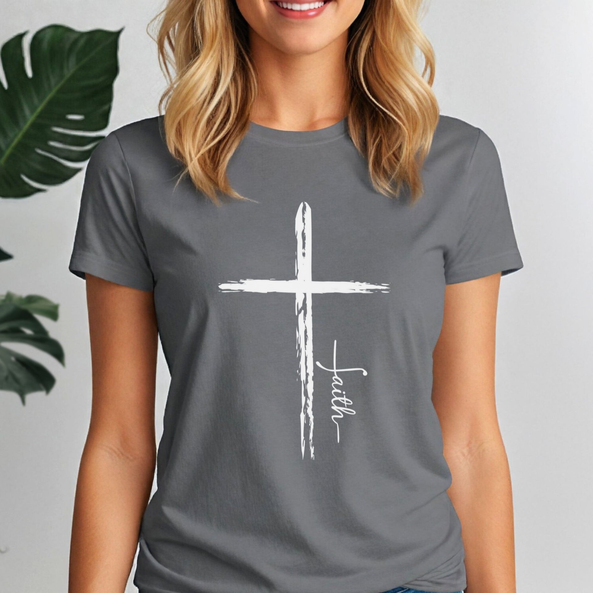 Cross With Faith Women's Tee - My Faith My Father