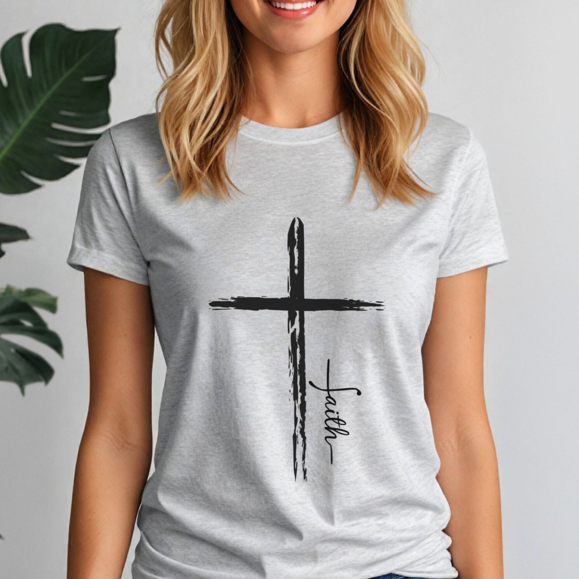 Cross With Faith Women's Tee - My Faith My Father