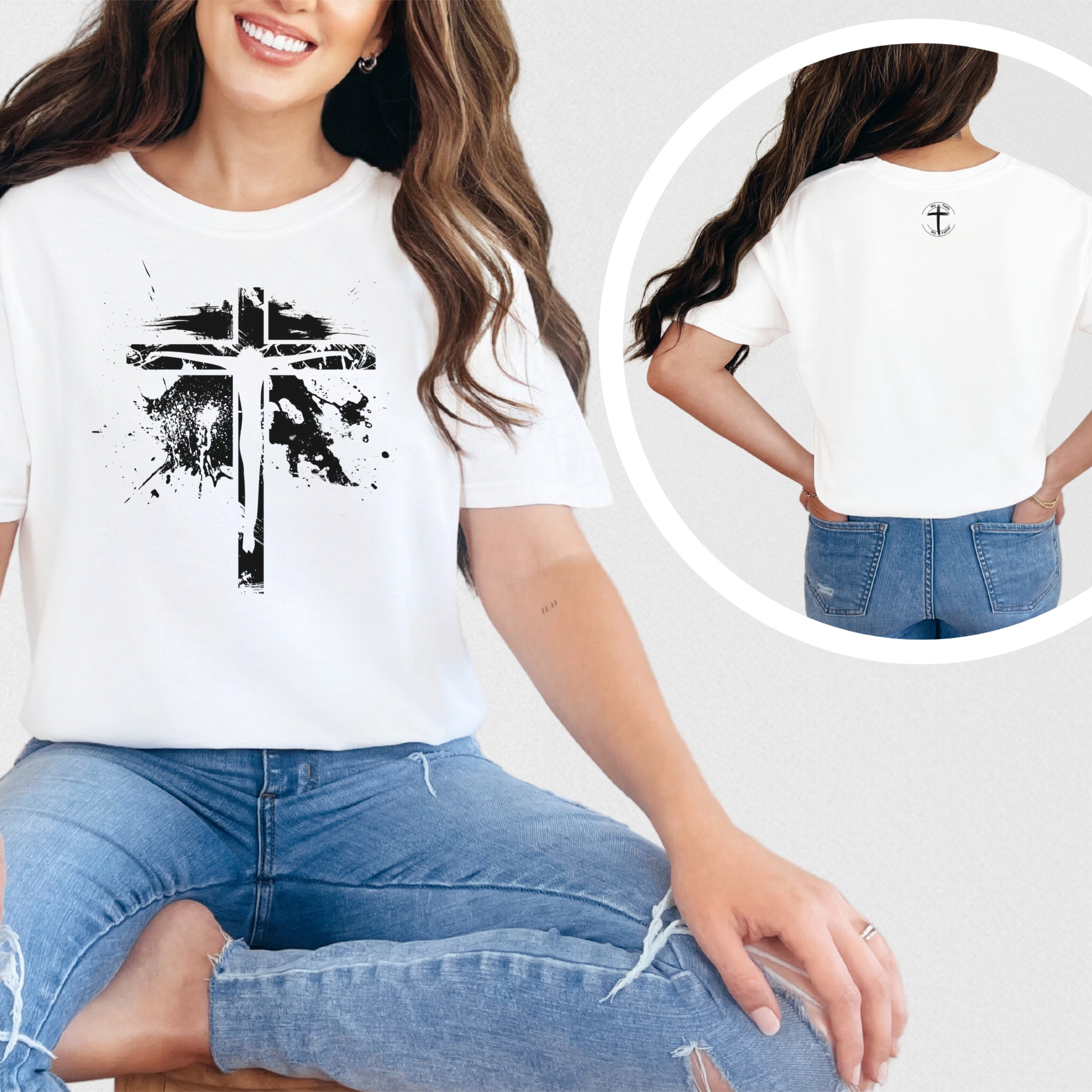 Jesus On Cross Unisex Relaxed Fit T-Shirt