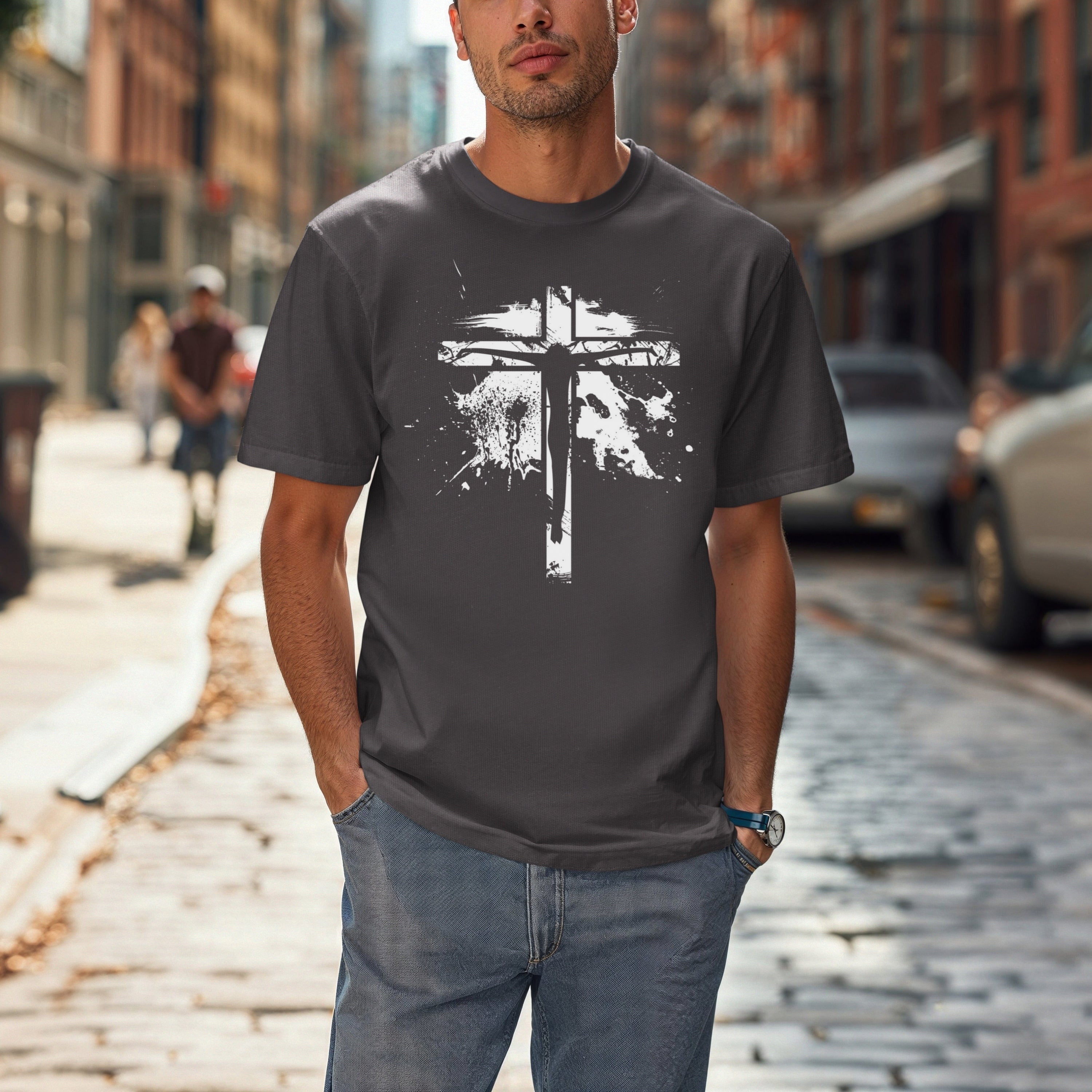 Jesus On Cross Unisex Relaxed Fit T-Shirt