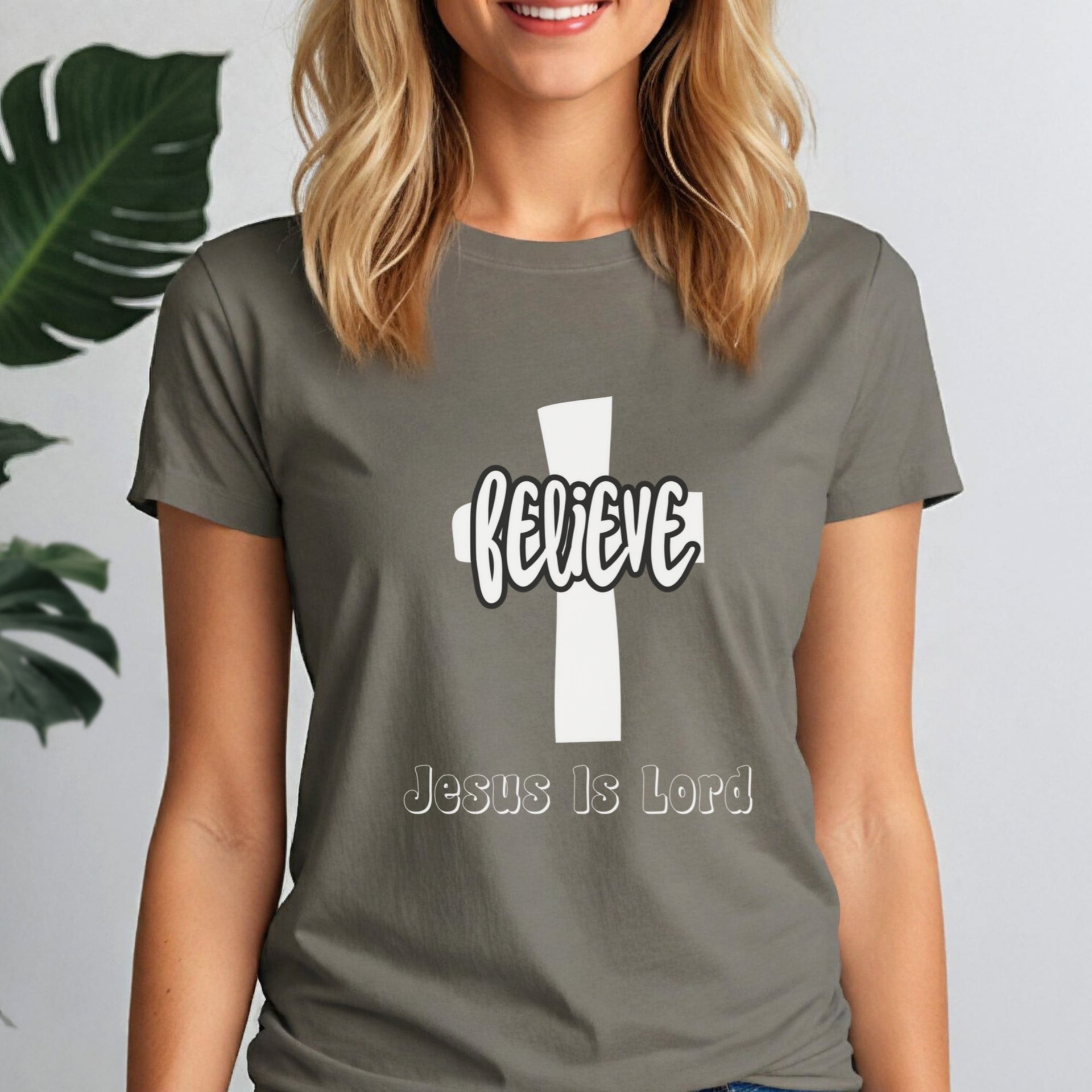 Believe Jesus is Lord Women's Tee - My Faith My Father