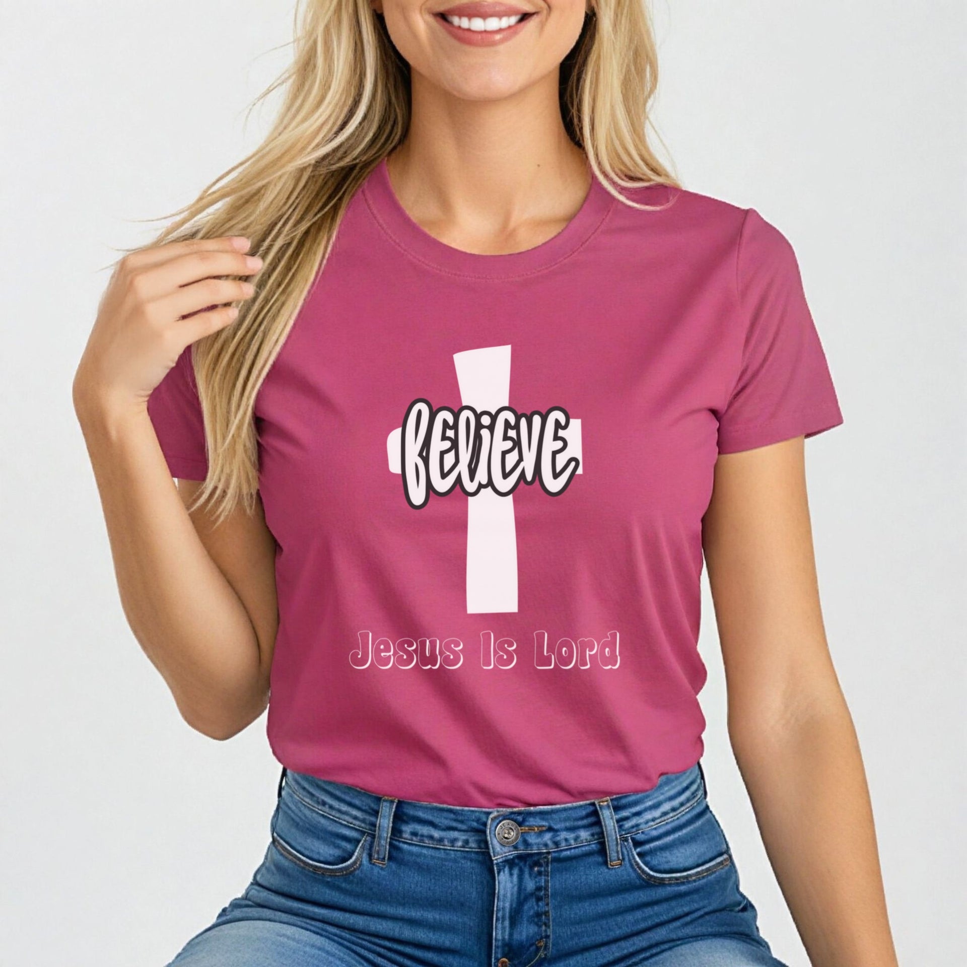 Believe Jesus is Lord Women's Tee - My Faith My Father