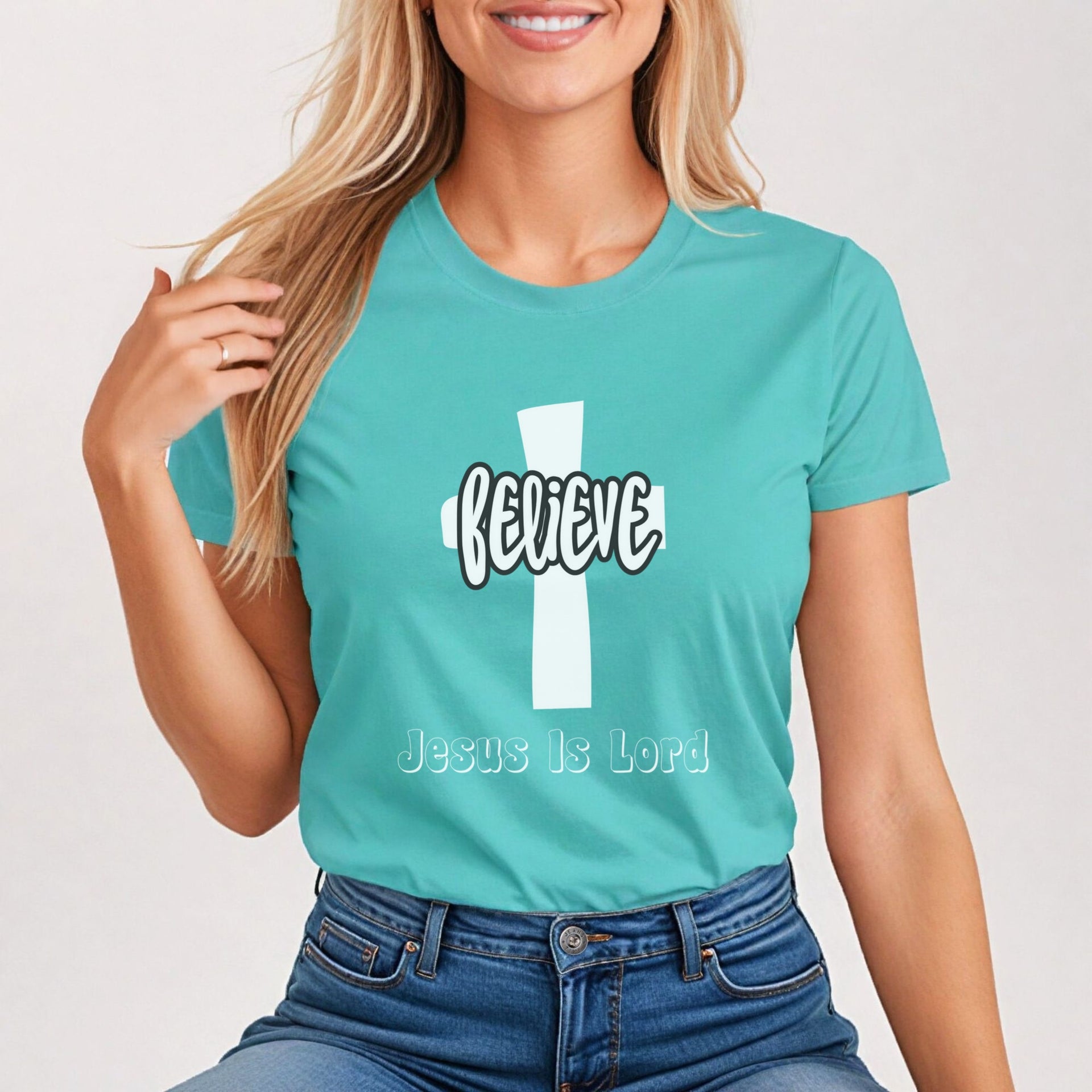 Believe Jesus is Lord Women's Tee - My Faith My Father