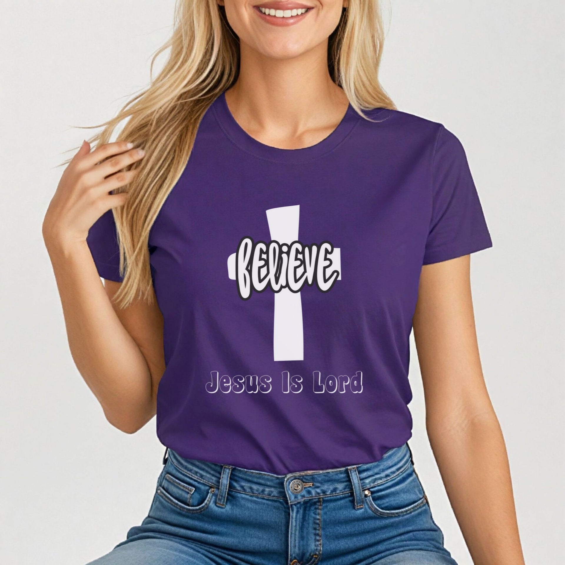 Believe Jesus is Lord Women's Tee - My Faith My Father