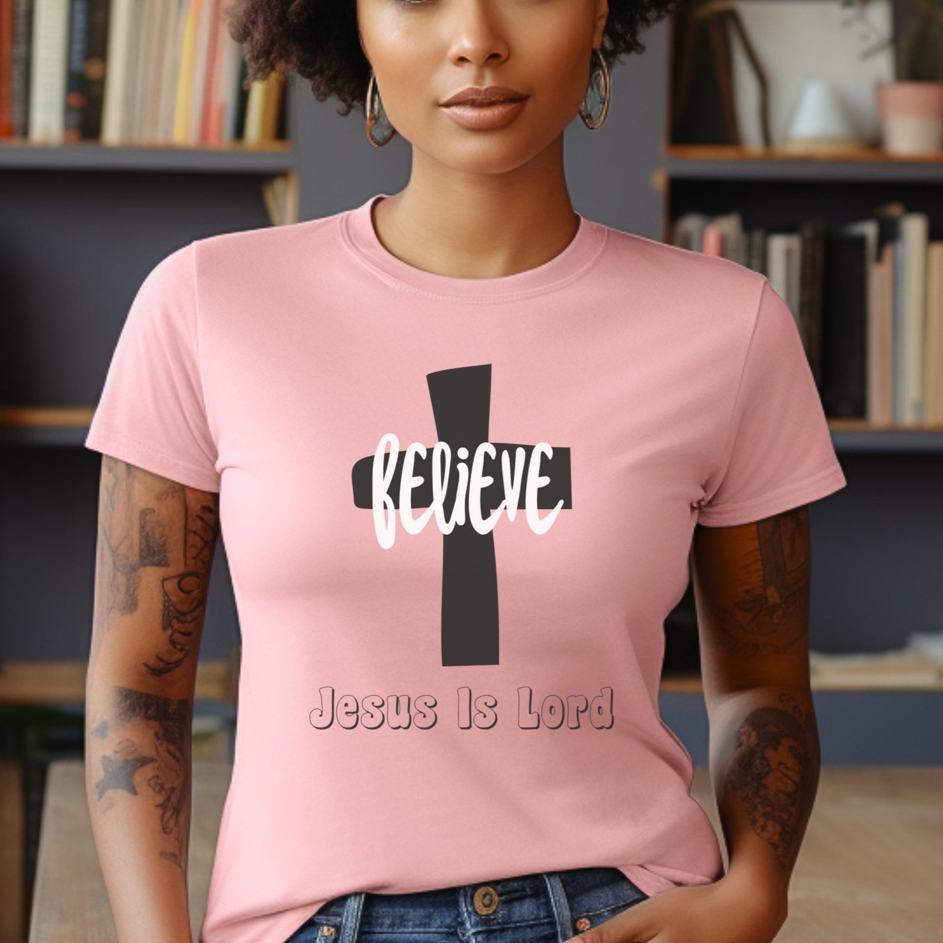 Believe Jesus is Lord Women's Tee - My Faith My Father