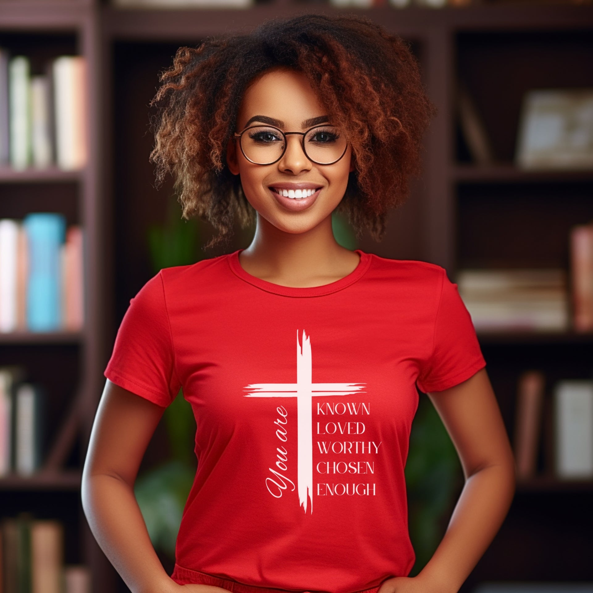 You Are Known Loved Worthy Chosen Enough Women's Tee - My Faith My Father