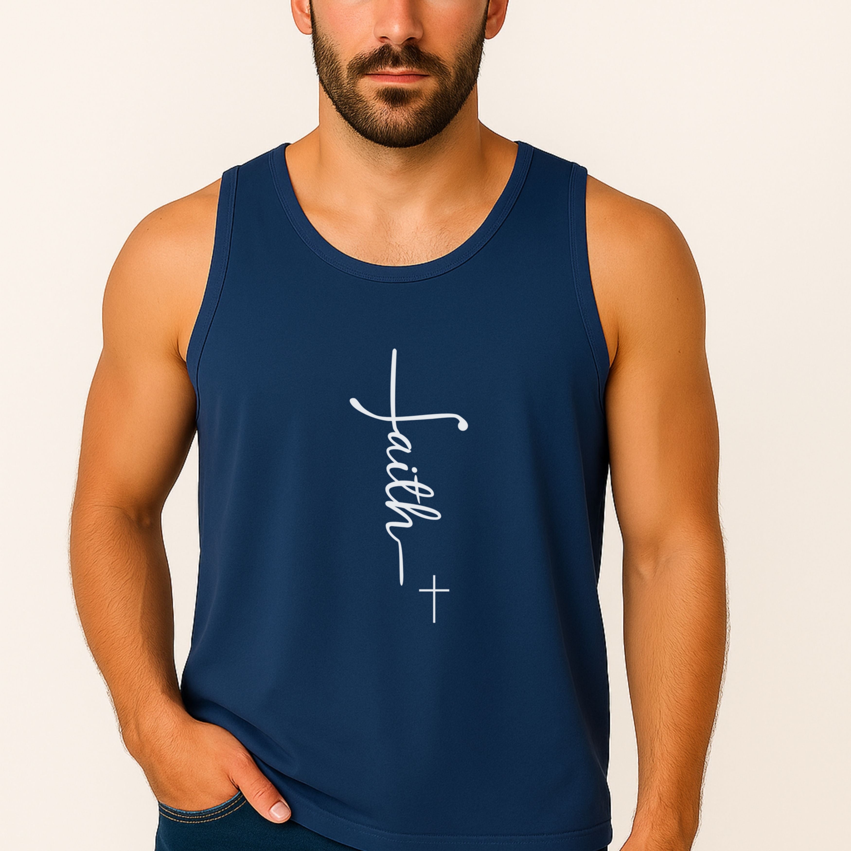 Faith +Cross Unisex Relaxed Fit Tank Top