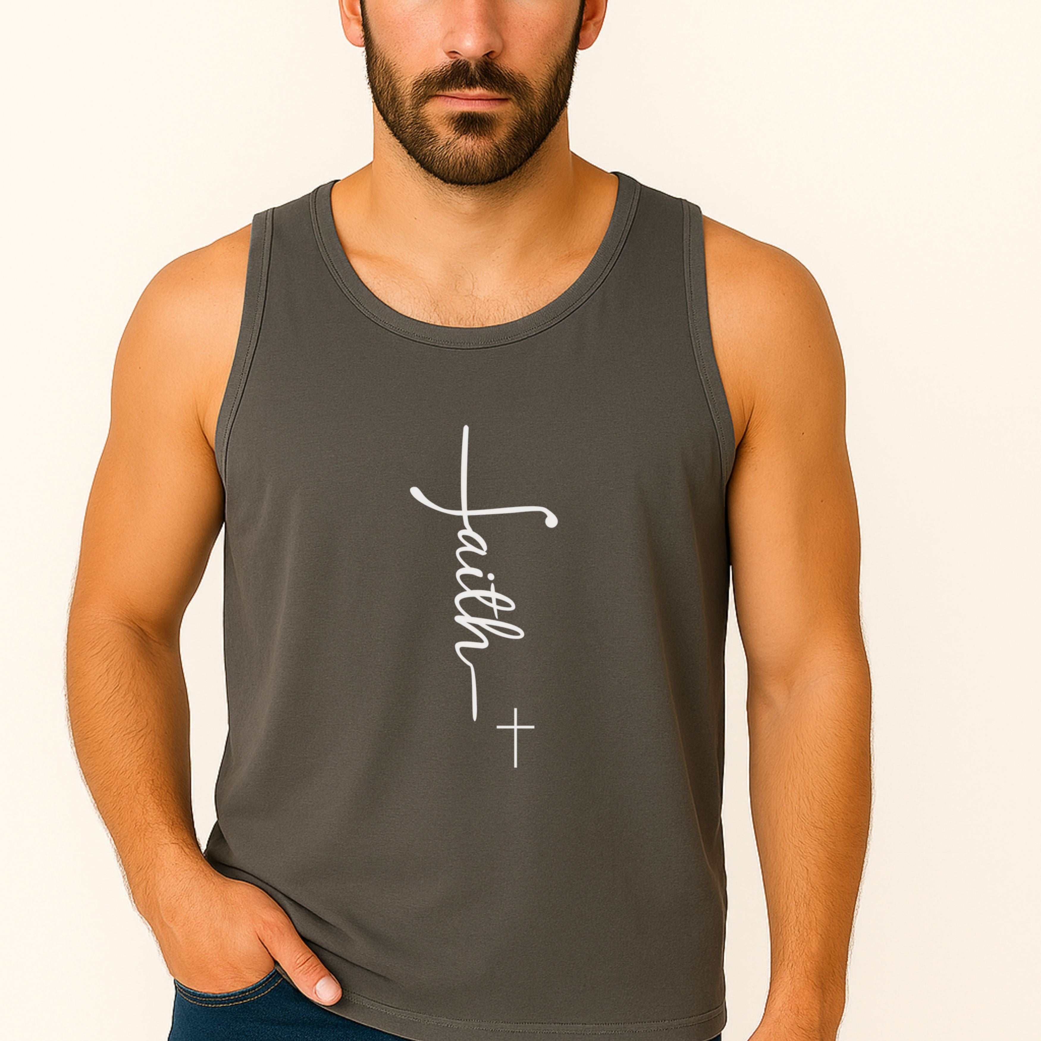 Faith +Cross Unisex Relaxed Fit Tank Top