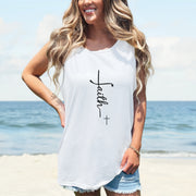 Faith +Cross Unisex Relaxed Fit Tank Top - My Faith My Father