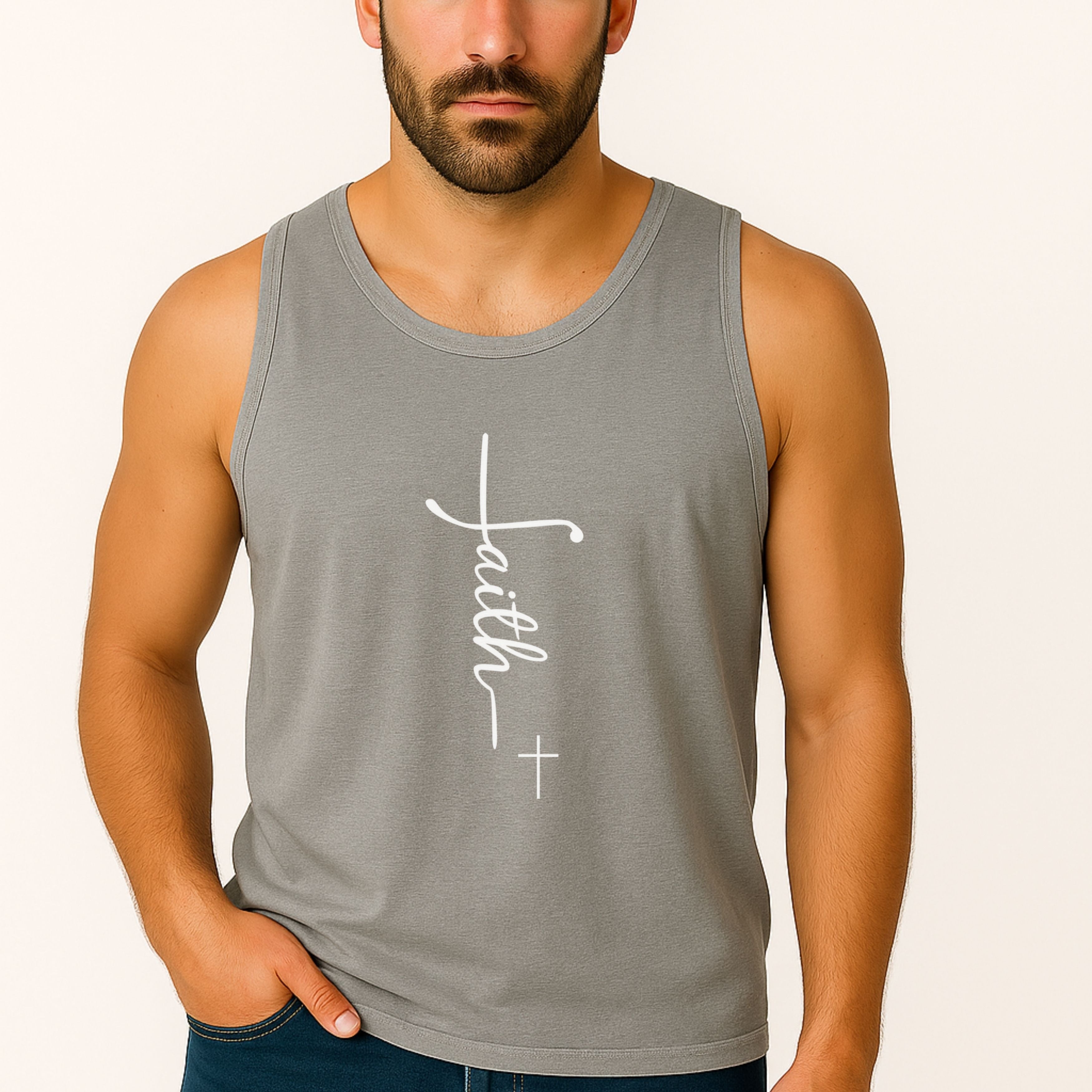 Faith +Cross Unisex Relaxed Fit Tank Top
