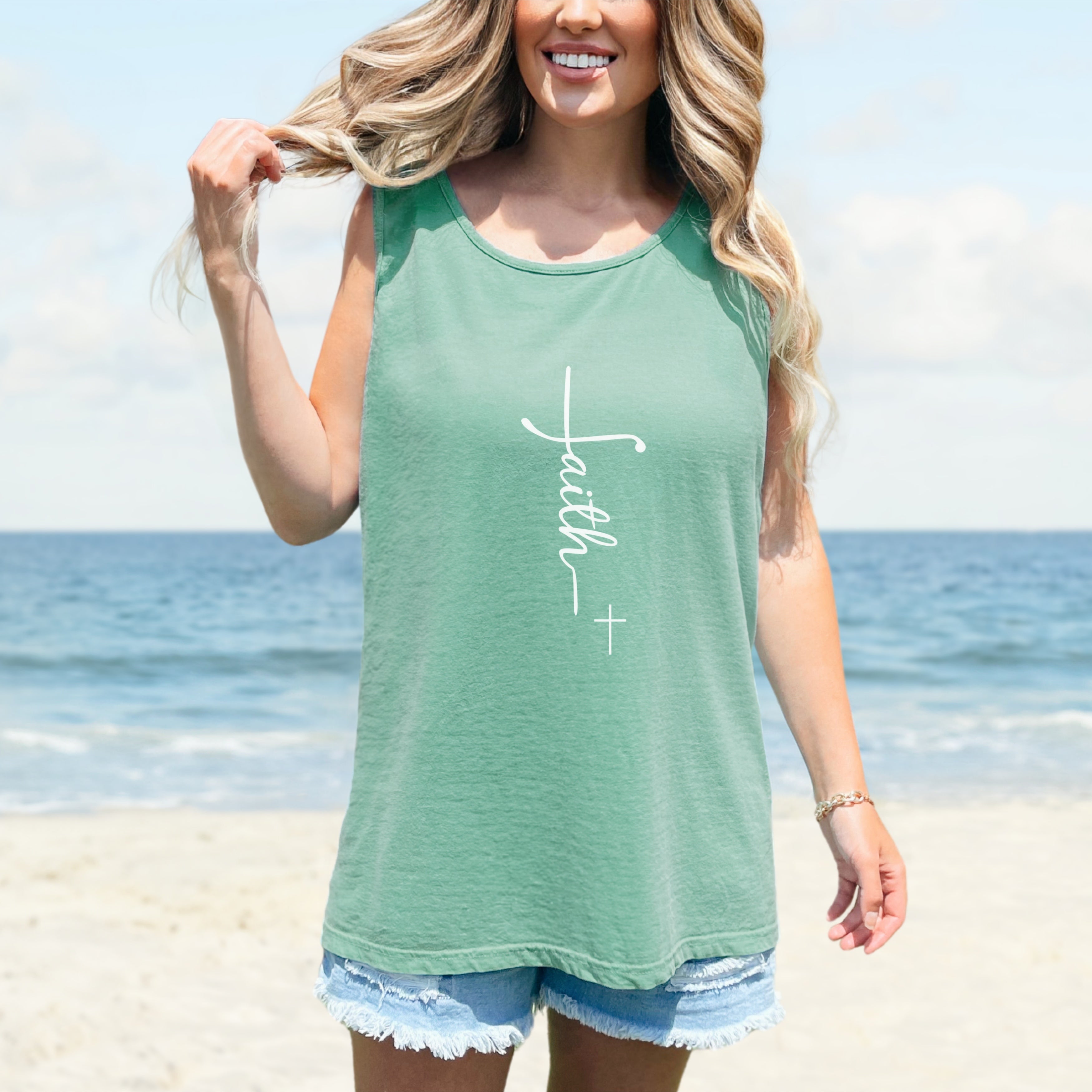 Faith +Cross Unisex Relaxed Fit Tank Top