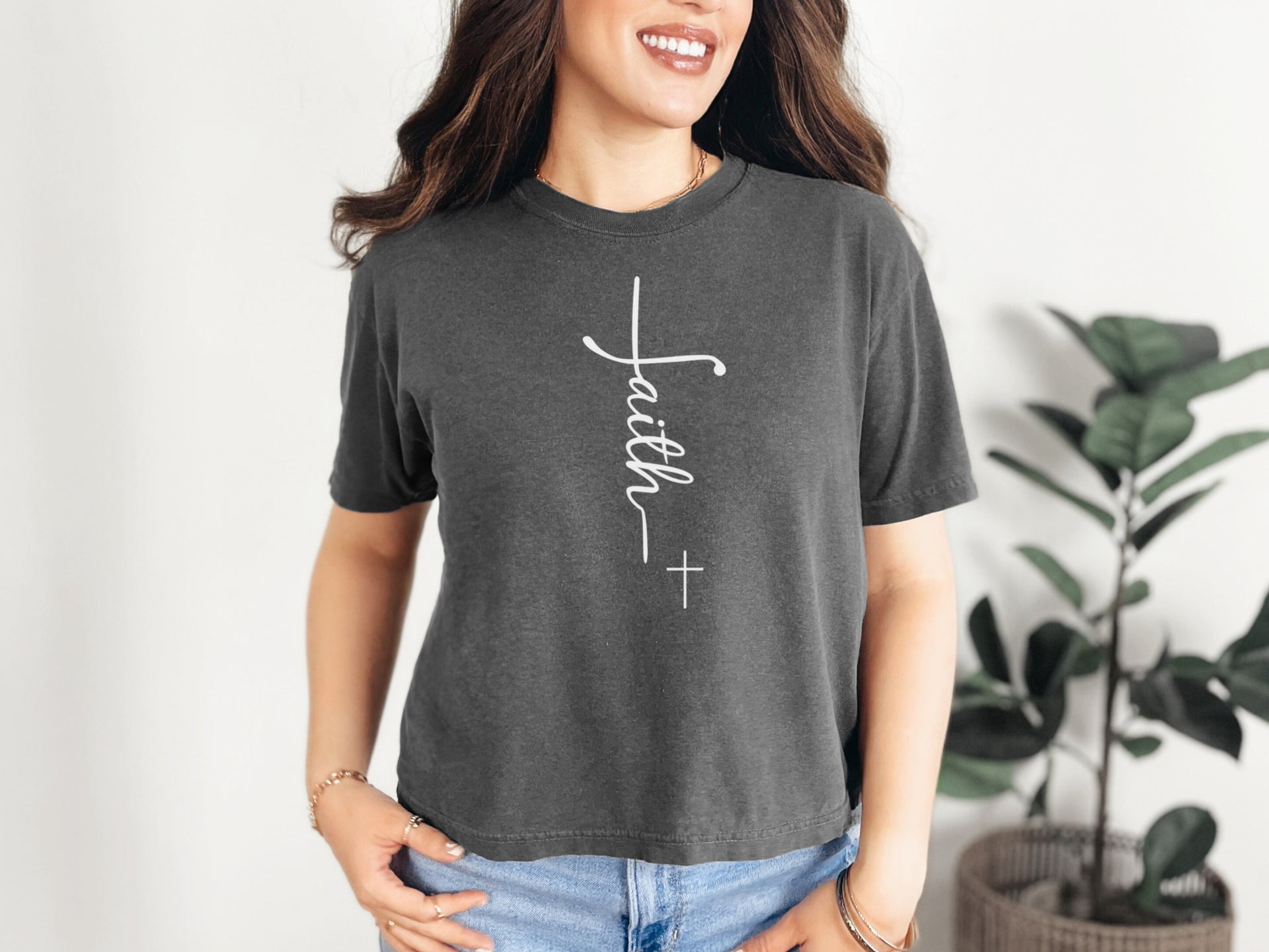 Faith + Cross Women's Boxy Tee - My Faith My Father