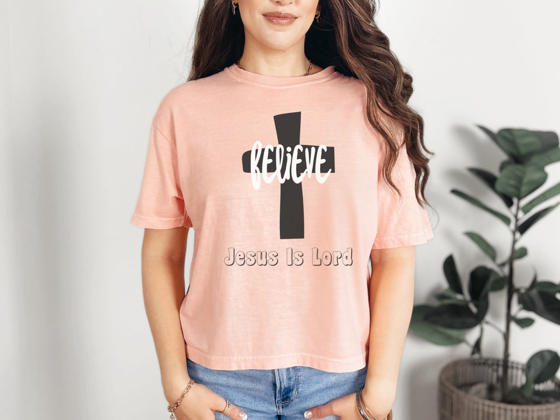 Believe Jesus Is Lord Women's Boxy Tee - My Faith My Father