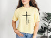 Cross With Faith Women's Boxy Tee - My Faith My Father