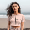 Cross With Faith Women's Crop Tee