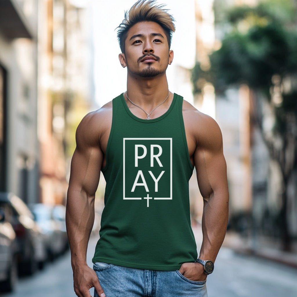 Pray + Cross Unisex Tank Top