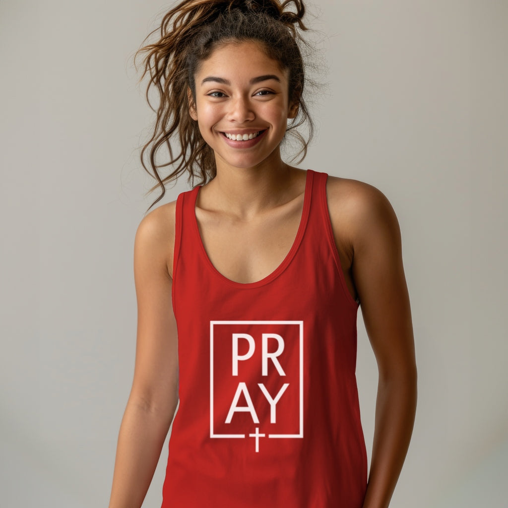 Pray + Cross Unisex Tank Top