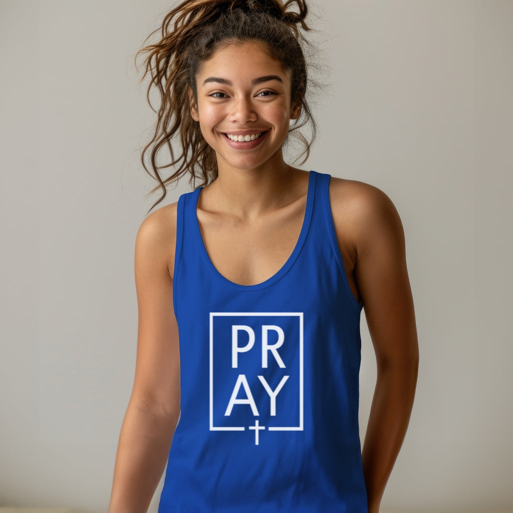 Pray + Cross Unisex Tank Top