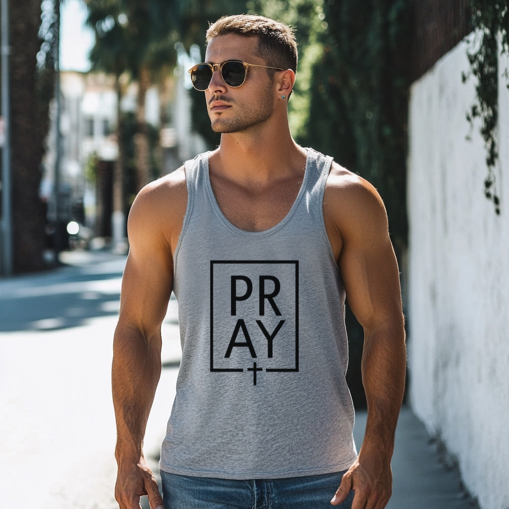 Pray + Cross Unisex Tank Top