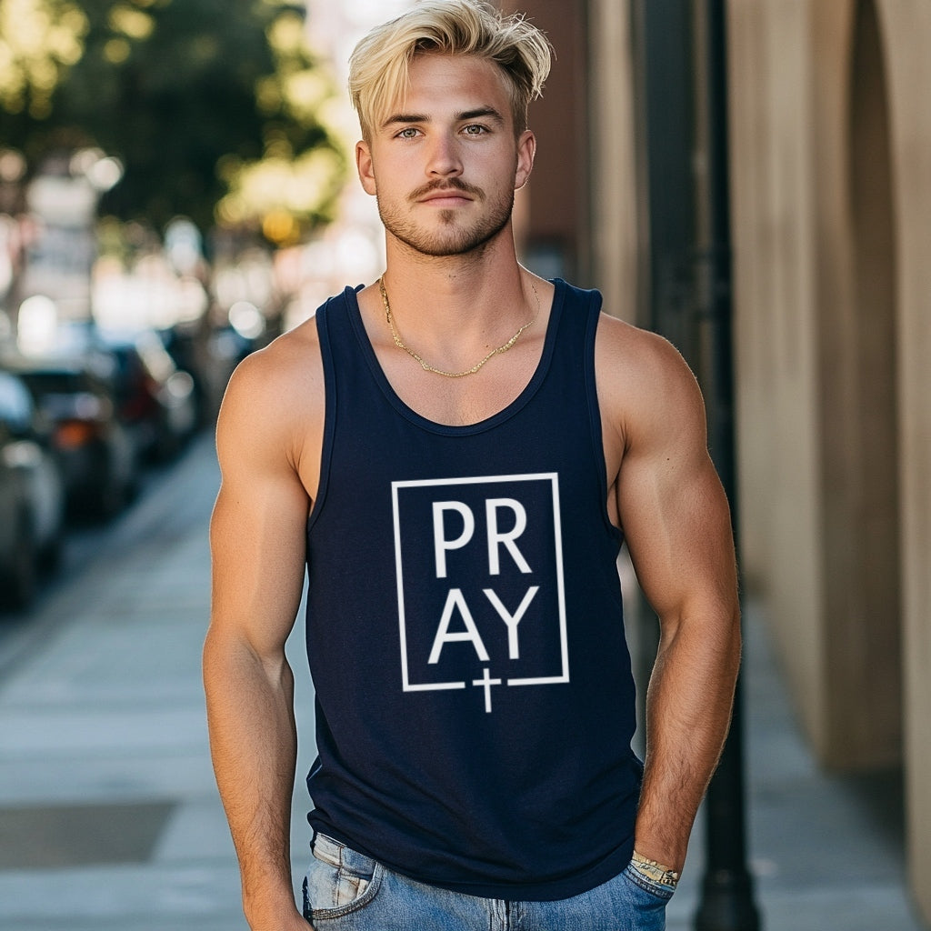 Pray + Cross Unisex Tank Top