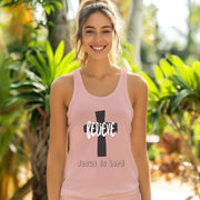 Believe Jesus Is Lord Flowy Racerback Tank Top - My Faith My Father