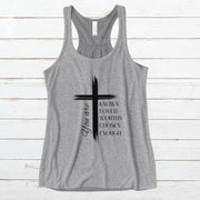 You Are Known, Loved, Worthy, Chosen, Enough, Womens Flowy Racerback Tank Top | Christian Affirmation Shirt | Inspirational Faith-Based Gift - My Faith My Father
