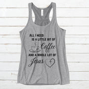 All I Need Women's Flowy Racerback Tank Top - My Faith My Father