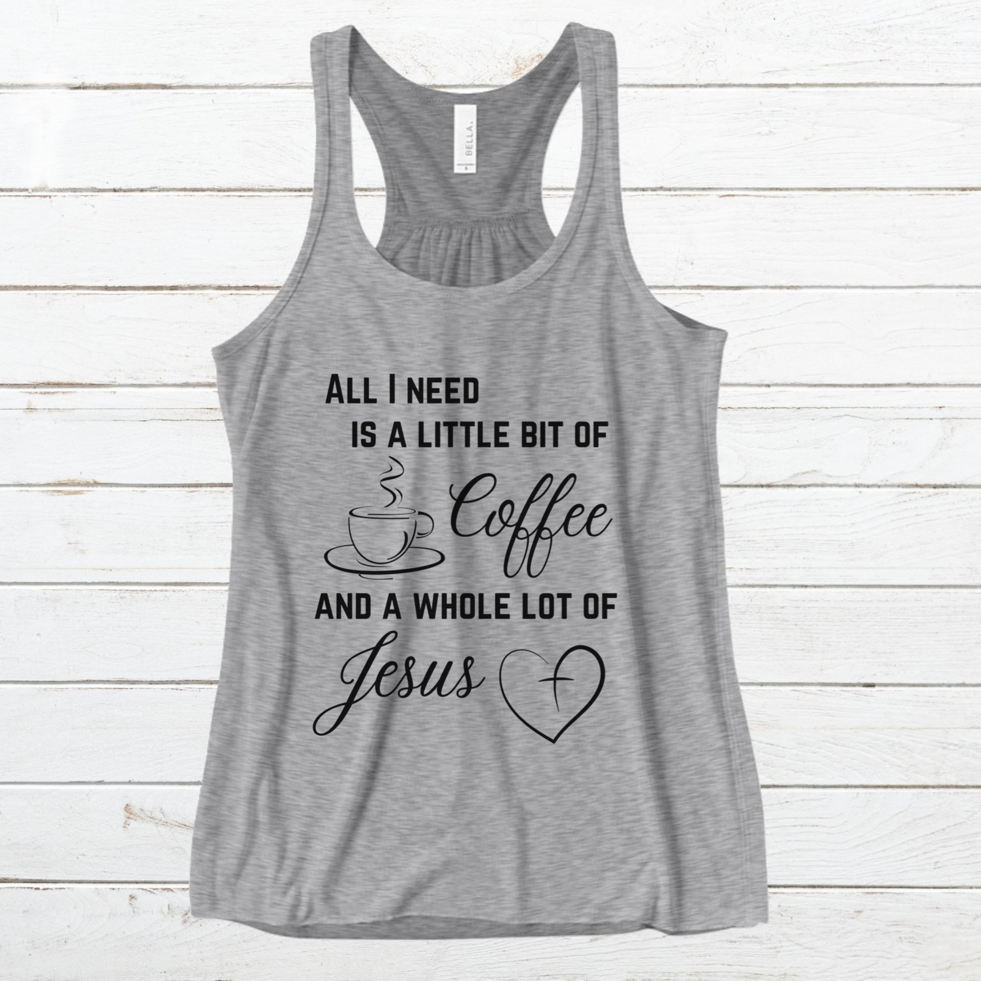 All I Need Women's Flowy Racerback Tank Top - My Faith My Father