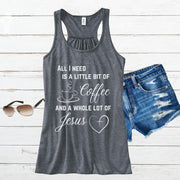 All I Need Women's Flowy Racerback Tank Top - My Faith My Father