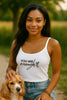 You Are Enough Women's Spaghetti Strap Tank Top - My Faith My Father