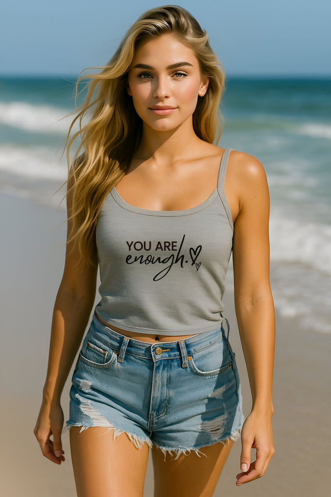 You Are Enough Women's Spaghetti Strap Tank Top - My Faith My Father