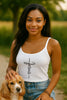 Jesus Cross Women's Spaghetti Strap Tank Top - My Faith My Father