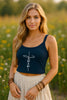 Jesus Cross Women's Spaghetti Strap Tank Top - My Faith My Father