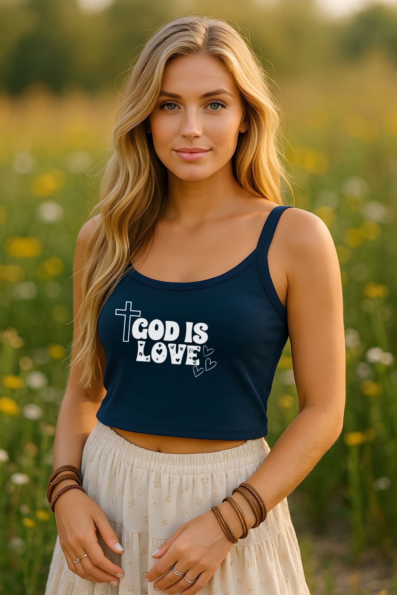 God is Love Women's Spaghetti Strap Tank Top - My Faith My Father
