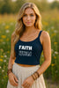 Faith Over Fear Women's Spaghetti Strap Tank Top - My Faith My Father
