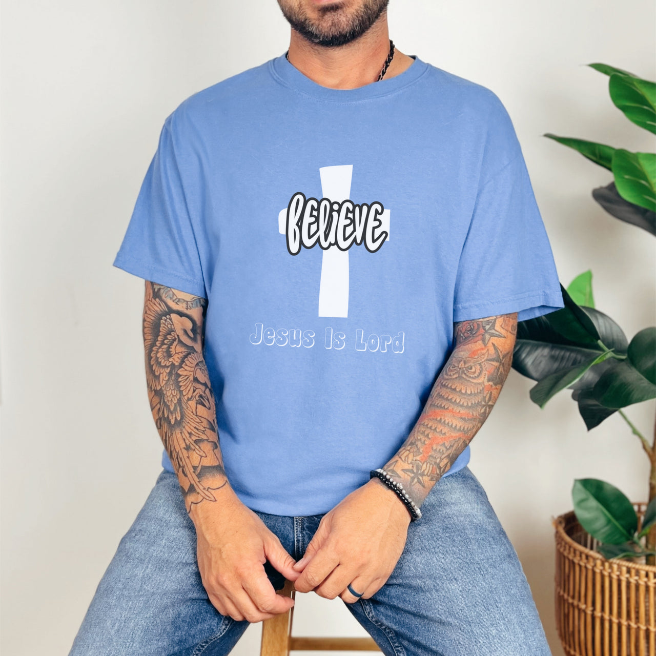 Believe Jesus Is Lord Unisex Relaxed Fit T-Shirt - My Faith My Father