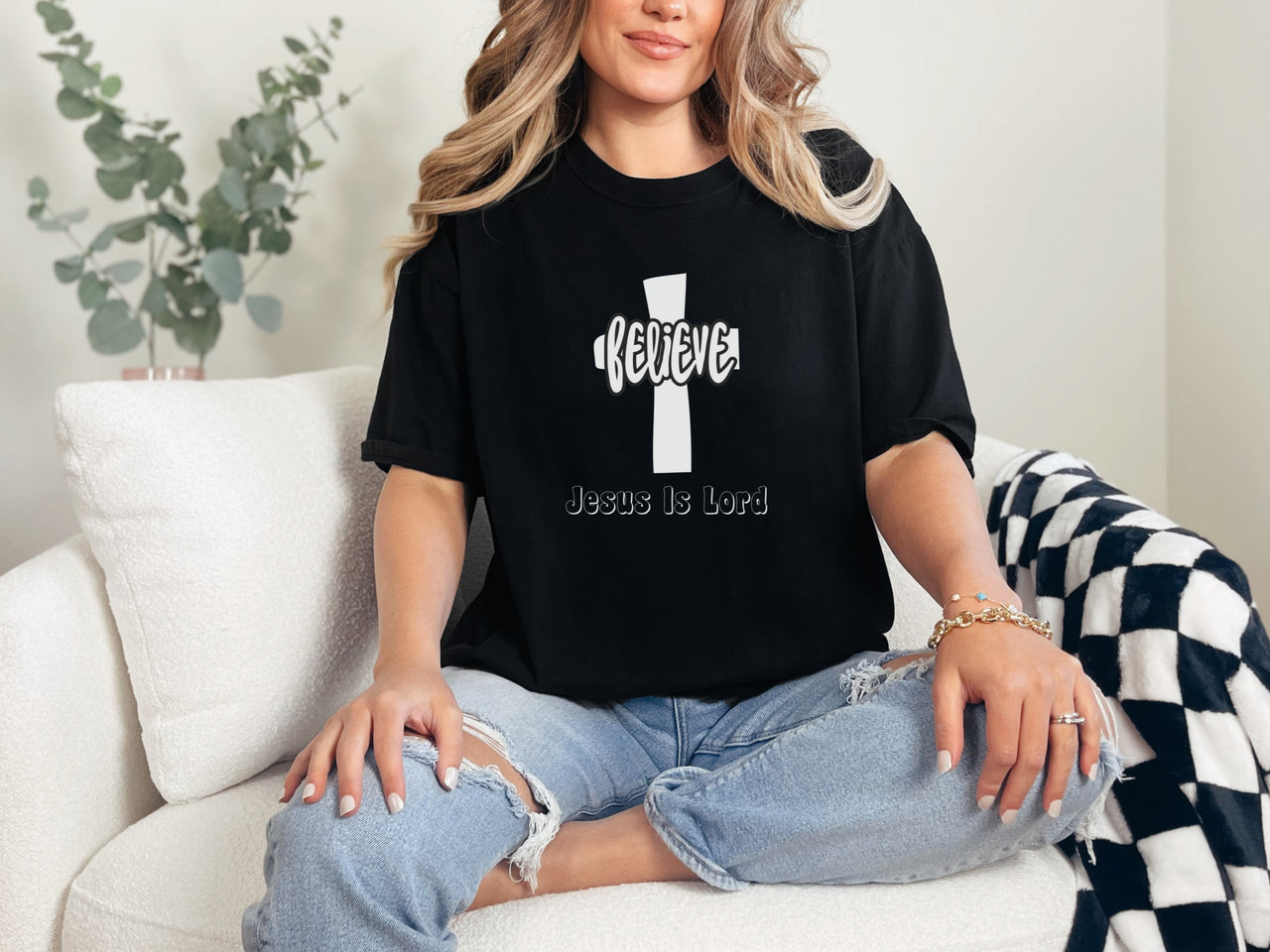 Believe Jesus Is Lord Unisex Relaxed Fit T-Shirt - My Faith My Father