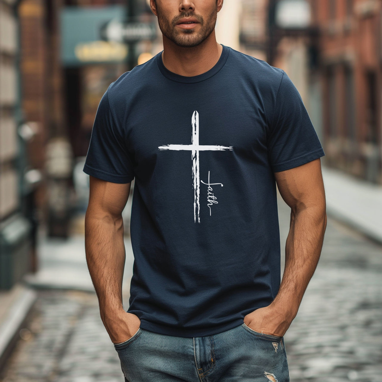 Cross With Faith Unisex Relaxed Fit T-Shirt - My Faith My Father