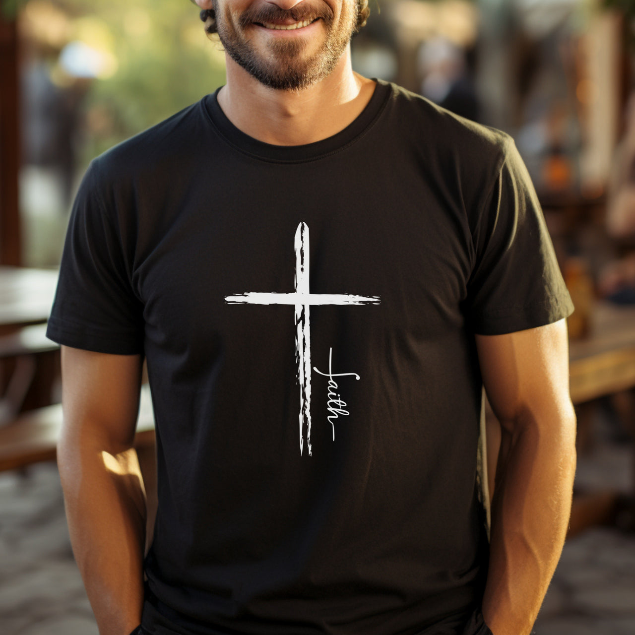 Cross With Faith Unisex Relaxed Fit T-Shirt - My Faith My Father