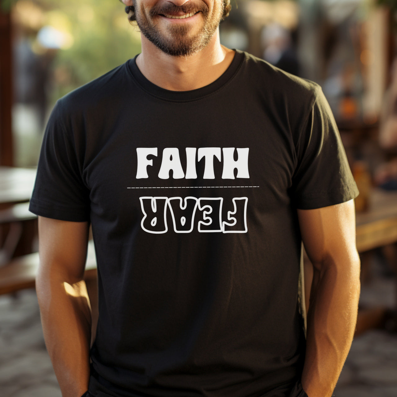 Faith Over Fear Unisex Relaxed Fit T-Shirt - My Faith My Father