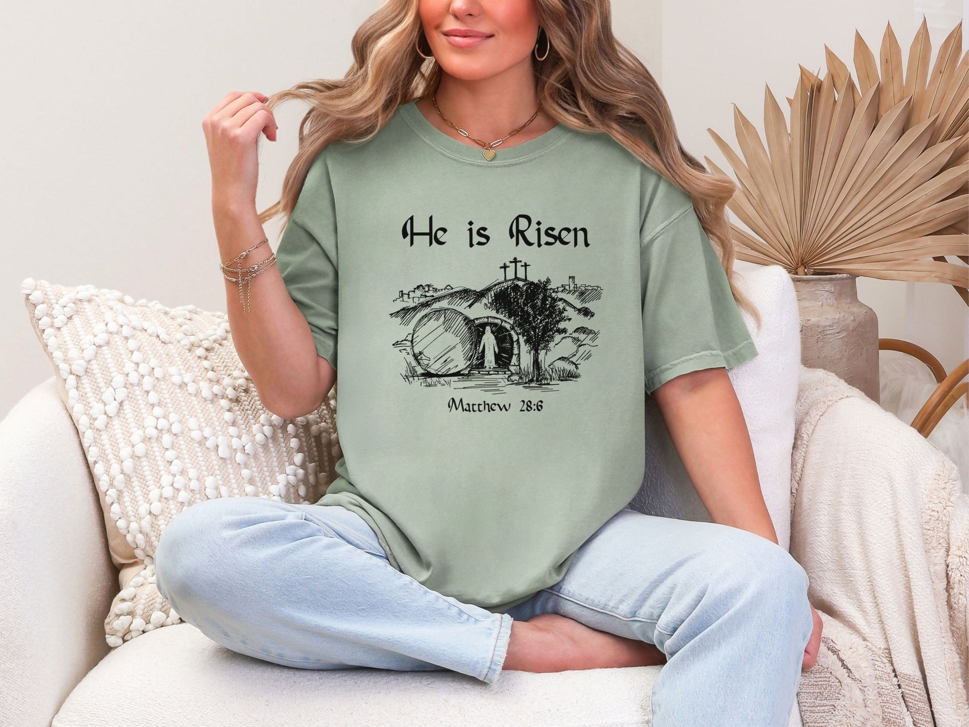 He is Risen Unisex Relaxed Fit T-Shirt - My Faith My Father