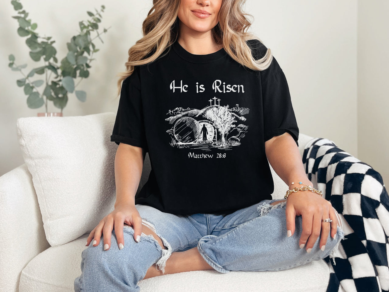 He is Risen Unisex Relaxed Fit T-Shirt - My Faith My Father